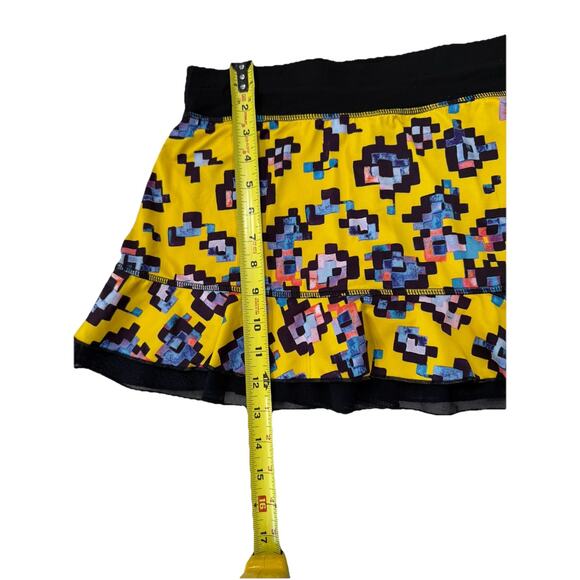 Sofibella UV Colors Doubles 13 in Women’s Small Skort Pickleball Tennis Yellow - Picture 3 of 6